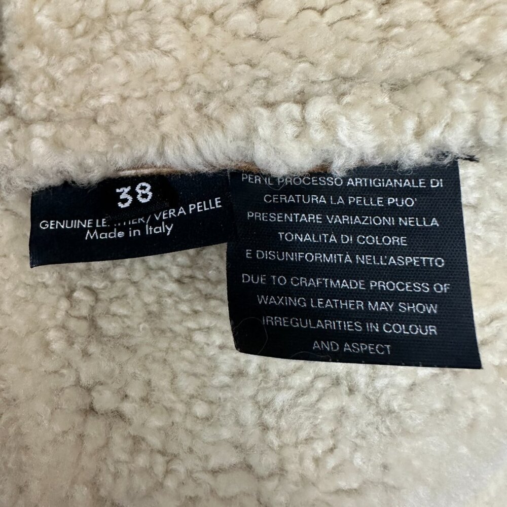 Brand New Gucci Suede Leather Shearling Jacket Size 38 - Picture 10 of 11